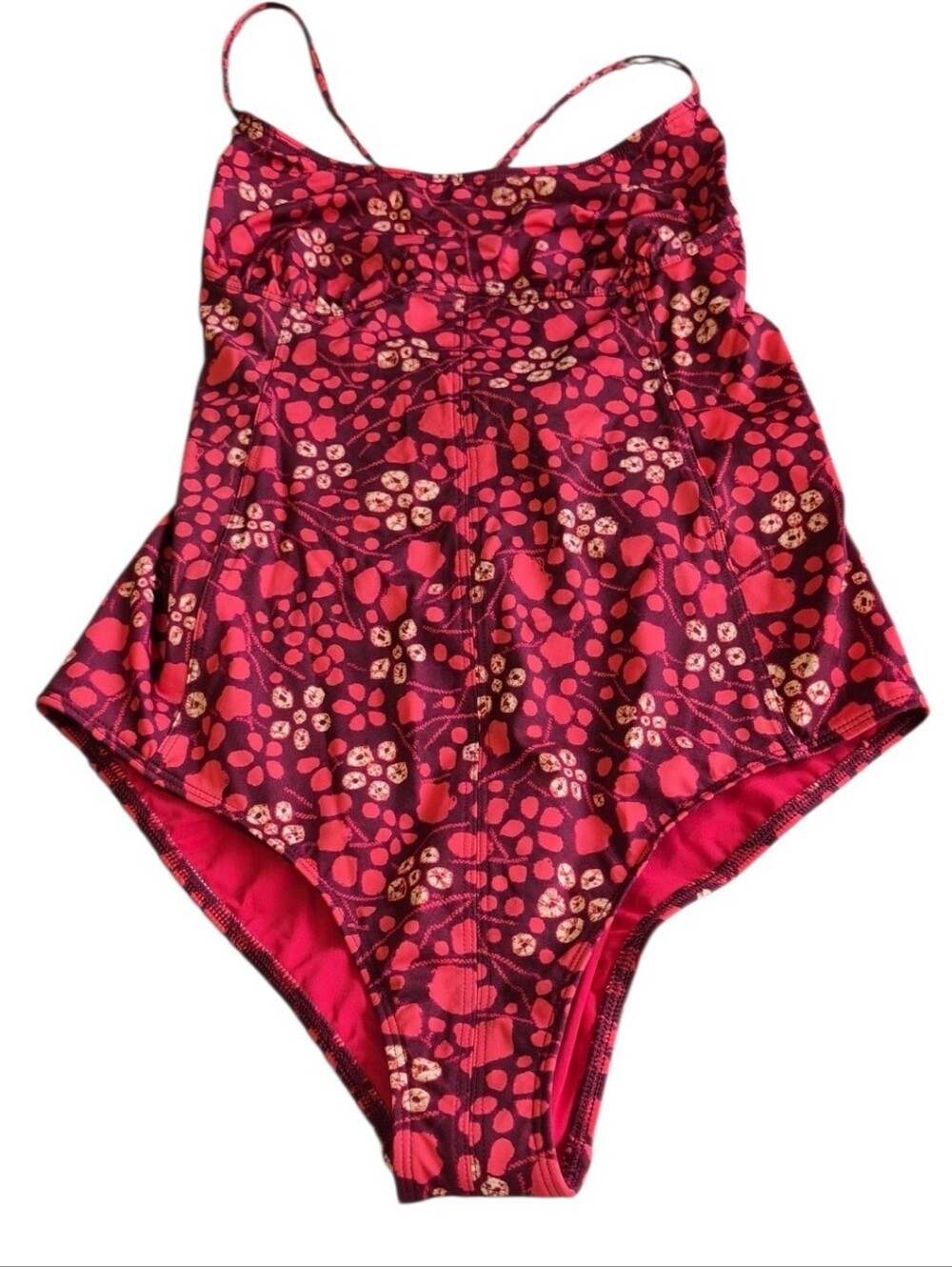 Ulla Johnson Positano Maillot One Piece Swimsuit Size L Coral NWT